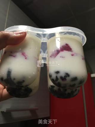 火龙果蜜豆酸奶冰棒的做法步骤：3