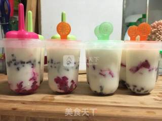 火龙果蜜豆酸奶冰棒的做法步骤：5