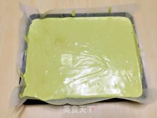 花朵抹茶蛋糕的做法步骤：7