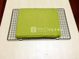 花朵抹茶蛋糕的做法步骤：8