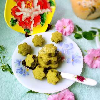 花朵抹茶蛋糕的做法步骤：12