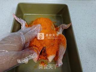 香草烤鸡的做法步骤：4