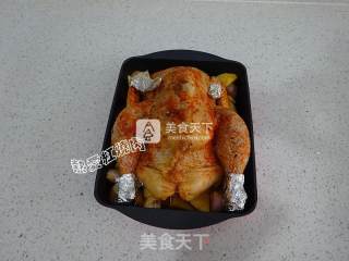 香草烤鸡的做法步骤：9