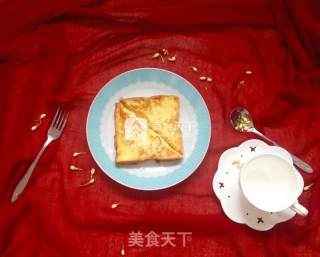 简易西多士的做法步骤：9