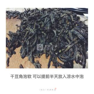 红烧干豆角的做法步骤：1