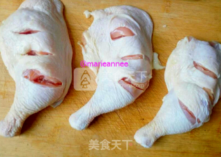 秘制烤大鸡腿的做法步骤：2