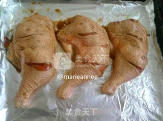 秘制烤大鸡腿的做法步骤：8