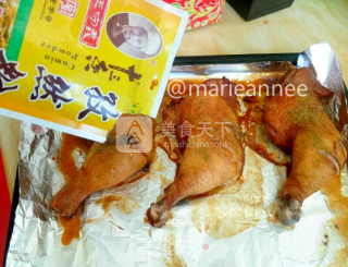 秘制烤大鸡腿的做法步骤：10