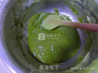 抹茶戚风蛋糕的做法步骤：6
