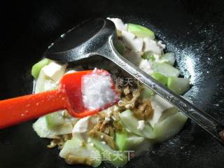 榨菜丝豆腐煮夜开花的做法步骤：9