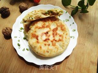 玉米面葱花饼的做法步骤：17