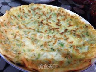 喷香槐花煎薄饼的做法步骤：5