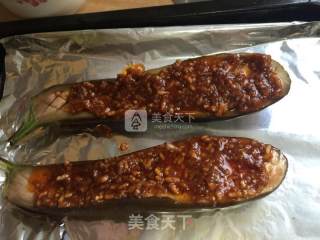 蒜末肉泥烤茄子的做法步骤：9