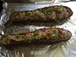 蒜末肉泥烤茄子的做法步骤：12