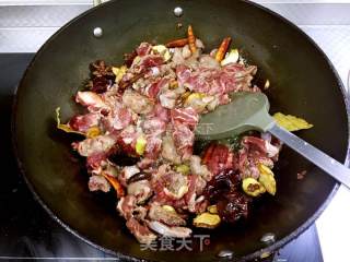 干煸麻辣牛肉干的做法步骤：8