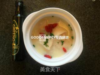 母亲节餐桌上的营养师--液体黄金之银鳕鱼豆浆羹的做法步骤：11
