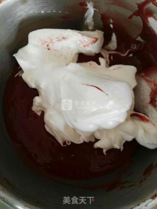 香草芒果流心蛋糕的做法步骤：6