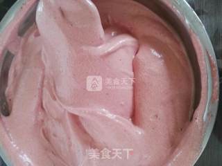 香草芒果流心蛋糕的做法步骤：8