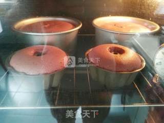 香草芒果流心蛋糕的做法步骤：9