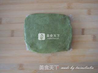 抹茶花朵饼干的做法步骤：7