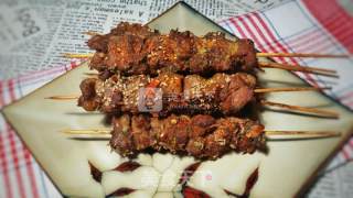 孜然香辣羊肉串的做法步骤：11