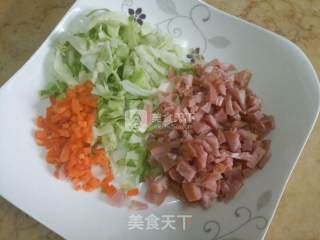金沙炒饭的做法步骤：2