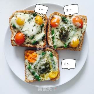 芦笋芝士吐司Pizza的做法步骤：7