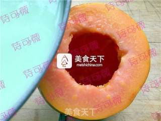 苹果味木瓜牛奶冻的做法步骤：6