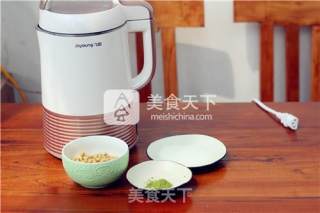 抹茶豆浆的做法步骤：1
