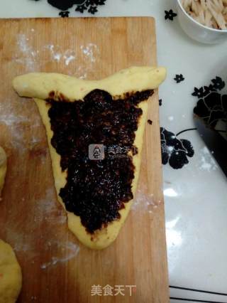 汤种南瓜豆沙面包的做法步骤：10