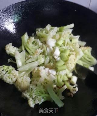 辣炒菜花的做法步骤：5