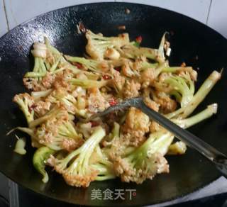 辣炒菜花的做法步骤：6