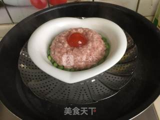 咸蛋蒸肉饼的做法步骤：8