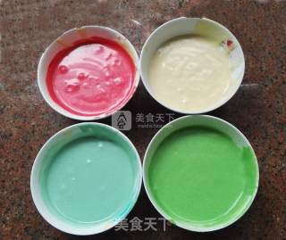 彩虹千层蛋糕（还你一个少女心）的做法步骤：4