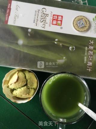 青汁小蛋糕的做法步骤：11