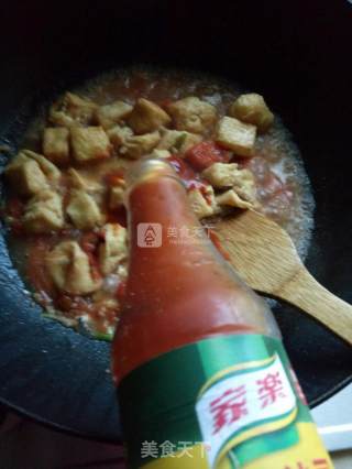西红柿酸溜溜豆腐泡的做法步骤：5