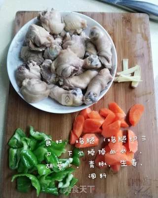 快手菜 之 快手版黄焖鸡的做法步骤：1