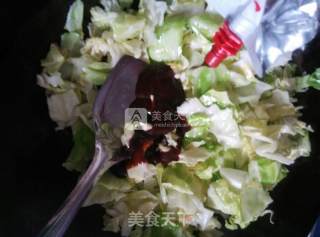 酱爆洋白菜的做法步骤：4