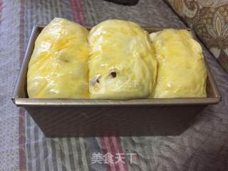 蔓越莓鲜奶吐司~面包机＋烤箱简单综合法的做法步骤：15