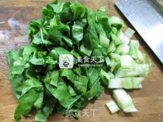 君叠菜煮豆腐的做法步骤：3