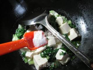 君叠菜煮豆腐的做法步骤：7