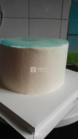 6寸卡通奶油蛋糕的做法步骤：5