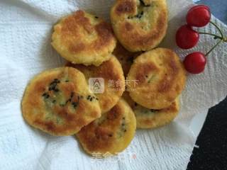 香糯奶香玉米饼的做法步骤：9