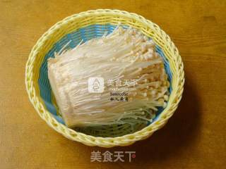 豆豉炒金针菇的做法步骤：1