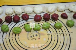 充满春天气息的早餐——彩色斑纹吐司的做法步骤：5