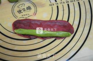充满春天气息的早餐——彩色斑纹吐司的做法步骤：7