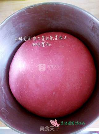 甜菜根面包的做法步骤：6