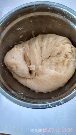 免揉编花面包的做法步骤：2