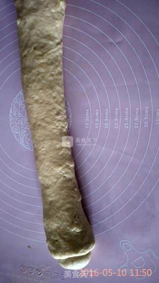免揉编花面包的做法步骤：8