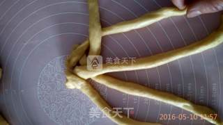 免揉编花面包的做法步骤：12